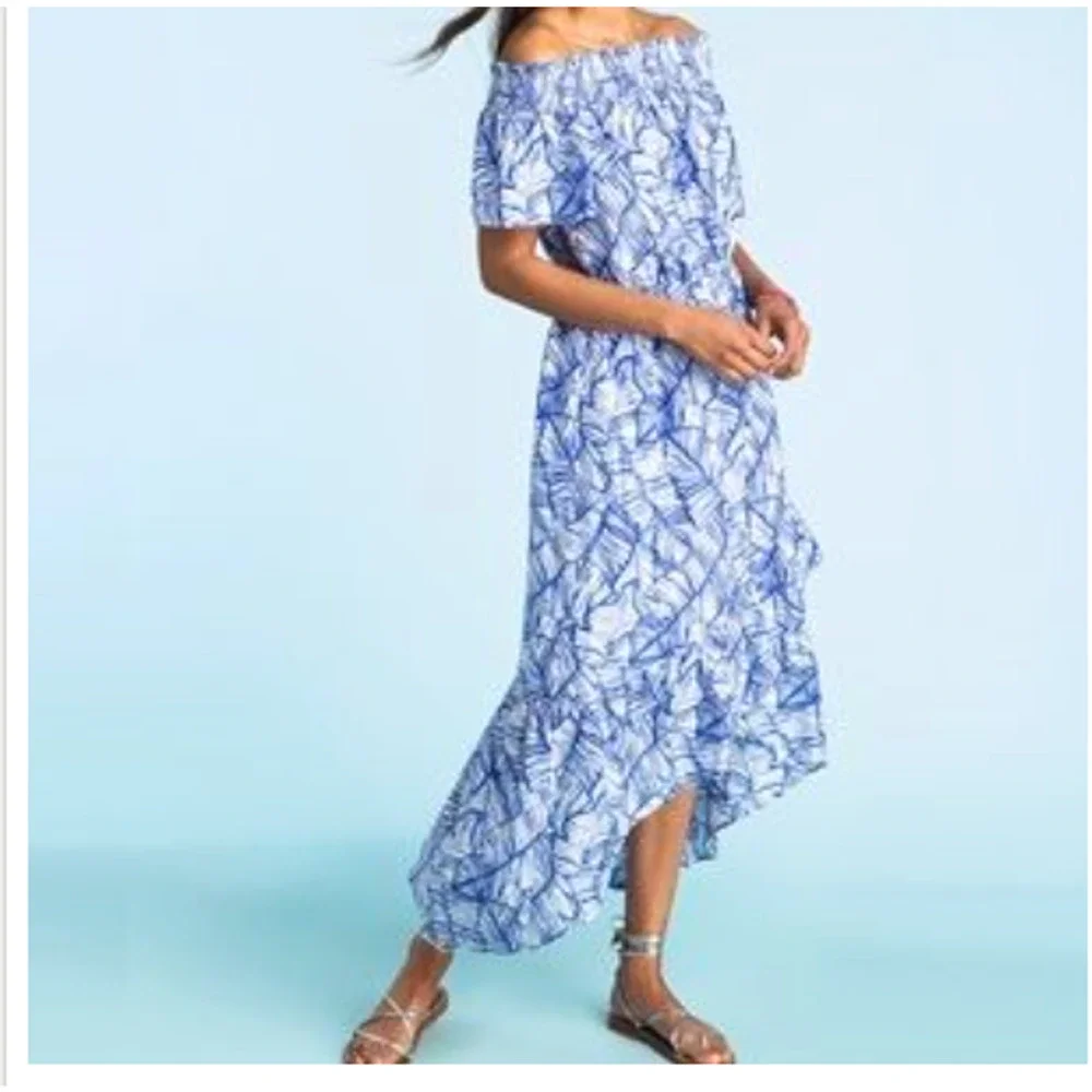 Off the shoulder high-low  maxi dress size 2